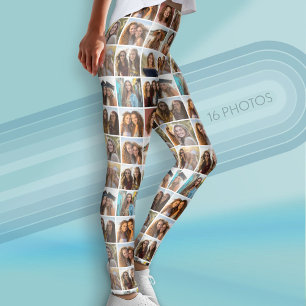 Erstellen Sie Ihre eigene FotoCollage - 16 Fotos Leggings