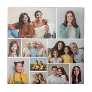 Erstellen Sie Ihre eigene Fotocollage mit 10 Fotos Fliese