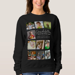 Erstellen Sie Ihre eigene Fotocollage mit 10 Fotos Sweatshirt