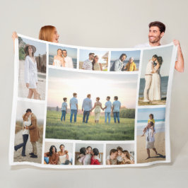 Erstellen Sie Ihre eigene Fotocollage mit 11 Fotos Fleecedecke