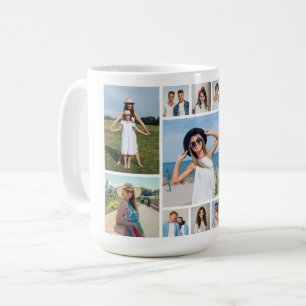Erstellen Sie Ihre eigene Fotocollage mit 11 Fotos Kaffeetasse