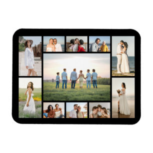 Erstellen Sie Ihre eigene Fotocollage mit 11 Fotos Magnet