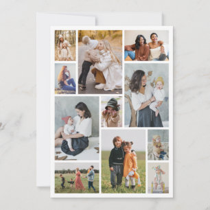 Erstellen Sie Ihre eigene Fotocollage mit 11 Fotos Mitteilungskarte