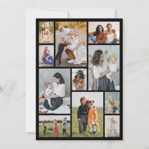 Erstellen Sie Ihre eigene Fotocollage mit 11 Fotos Mitteilungskarte