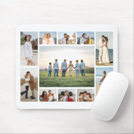 Erstellen Sie Ihre eigene Fotocollage mit 11 Fotos Mousepad