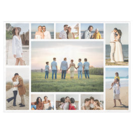Erstellen Sie Ihre eigene Fotocollage mit 11 Fotos Tischdecke