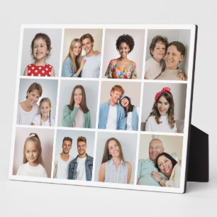 Erstellen Sie Ihre eigene Fotocollage mit 12 Fotos Fotoplatte