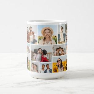 Erstellen Sie Ihre eigene Fotocollage mit 12 Fotos Kaffeetasse