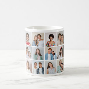 Erstellen Sie Ihre eigene Fotocollage mit 12 Fotos Kaffeetasse