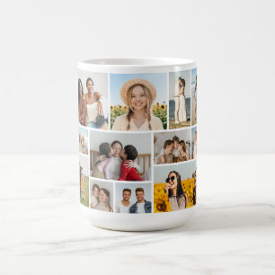 Erstellen Sie Ihre eigene Fotocollage mit 12 Fotos Kaffeetasse