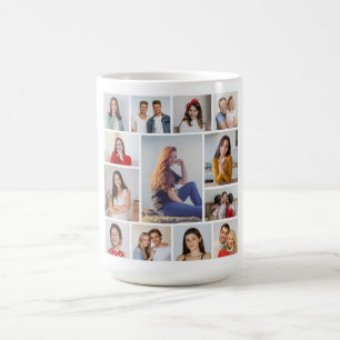 Erstellen Sie Ihre eigene Fotocollage mit 13 Fotos Kaffeetasse