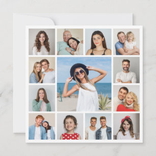 Erstellen Sie Ihre eigene Fotocollage mit 13 Fotos Karte