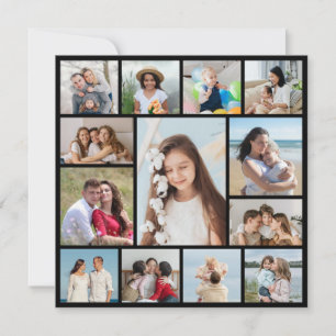 Erstellen Sie Ihre eigene Fotocollage mit 13 Fotos Karte
