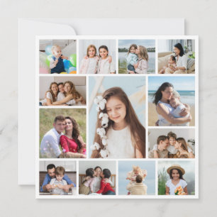 Erstellen Sie Ihre eigene Fotocollage mit 13 Fotos Karte