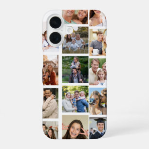 Erstellen Sie Ihre eigene Fotocollage mit 14 Fotos iPhone 16 Hülle