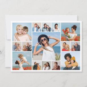 Erstellen Sie Ihre eigene Fotocollage mit 15 Fotos Karte
