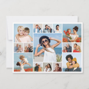 Erstellen Sie Ihre eigene Fotocollage mit 15 Fotos Karte