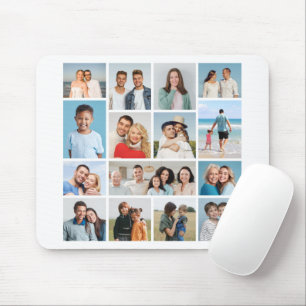 Erstellen Sie Ihre eigene Fotocollage mit 15 Fotos Mousepad