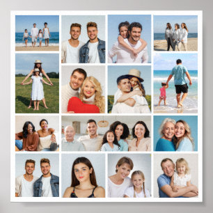 Erstellen Sie Ihre eigene Fotocollage mit 15 Fotos Poster