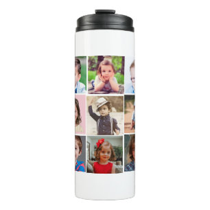 Erstellen Sie Ihre eigene Fotocollage mit 15 Fotos Thermosbecher