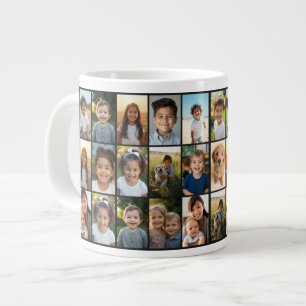 Erstellen Sie Ihre eigene Fotocollage mit 18 Bilde Jumbo-Tasse
