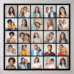 Erstellen Sie Ihre eigene Fotocollage mit 25 Fotos Poster