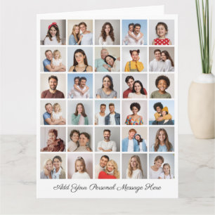 Erstellen Sie Ihre eigene Fotocollage mit 30 Fotos Karte