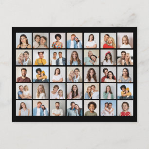 Erstellen Sie Ihre eigene Fotocollage mit 35 Fotos Postkarte
