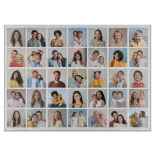 Erstellen Sie Ihre eigene Fotocollage mit 35 Fotos Schneidebrett