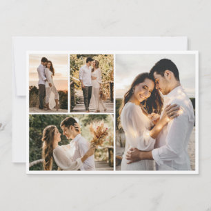 Erstellen Sie Ihre eigene Fotocollage mit 4 Fotos Mitteilungskarte