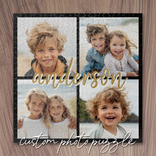 Erstellen Sie Ihre eigene Fotocollage mit 4 Fotos Puzzle
