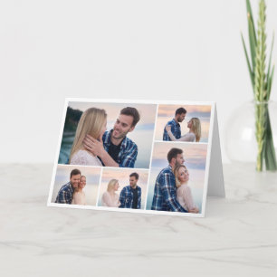 Erstellen Sie Ihre eigene Fotocollage mit 5 Fotos Karte