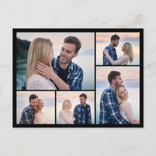Erstellen Sie Ihre eigene Fotocollage mit 5 Fotos Postkarte
