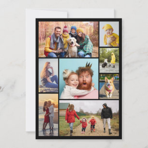 Erstellen Sie Ihre eigene Fotocollage mit 8 Fotos Karte