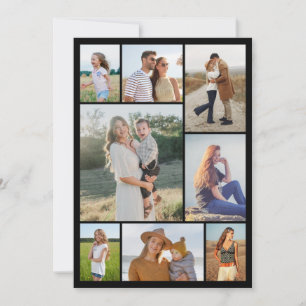 Erstellen Sie Ihre eigene Fotocollage mit 8 Fotos Mitteilungskarte
