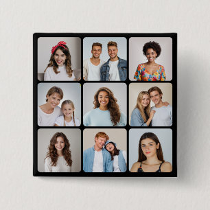 Erstellen Sie Ihre eigene Fotocollage mit 9 abgeru Button