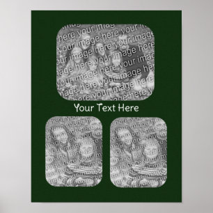 Erstellen Sie Ihre eigene FotoCollage Personalisie Poster