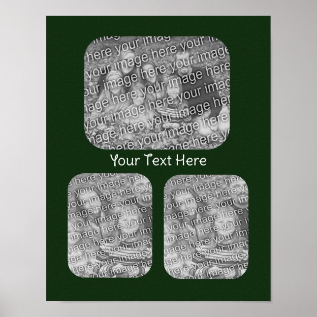 Erstellen Sie Ihre eigene FotoCollage Personalisie Poster (Vorne)