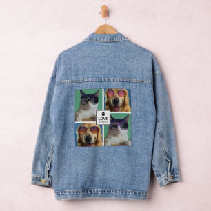 Erstellen Sie Ihre eigene Fotokollektion für 4 Hau Jeansjacke