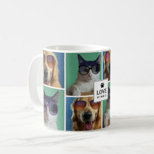 Erstellen Sie Ihre eigene Fotokollektion für 4 Hau Kaffeetasse