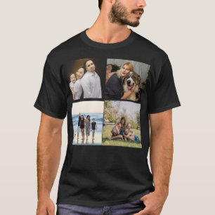 Erstellen Sie Ihre eigene Fotokollektion mit vier  T-Shirt