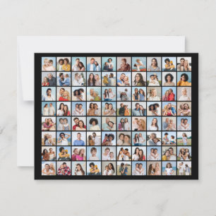 Erstellen Sie Ihre eigene Fotos Collage mit 80 Fot Mitteilungskarte
