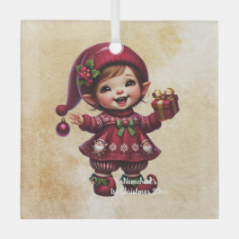 Erstellen Sie Ihre eigene Freude Vintage Weihnacht Ornament Aus Glas