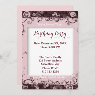 Erstellen Sie Ihre eigene Geburtstagsparty-Einladu Einladung