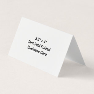 Erstellen Sie Ihre eigene gefaltete 3,5"x2''-Tisch Visitenkarten