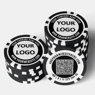 Erstellen Sie Ihre eigene Geschäftslogo-Pokerchip- Pokerchips