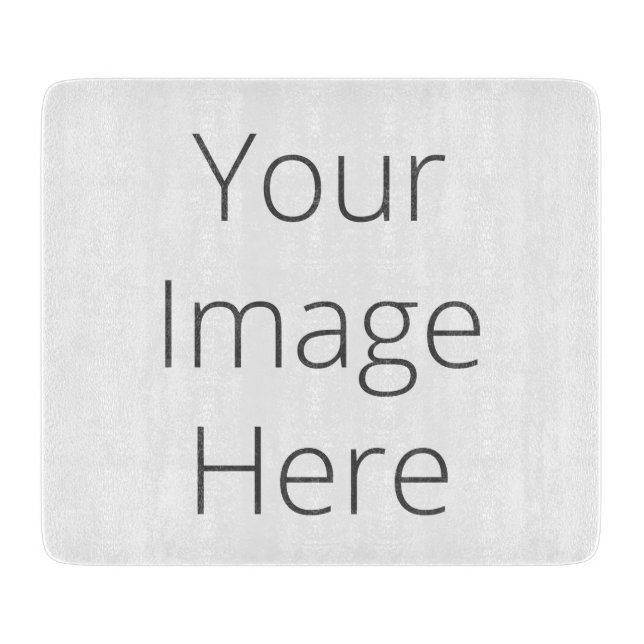 Erstellen Sie Ihre eigene Glasschneidplatte 6"x7" Schneidebrett (Vorderseite)