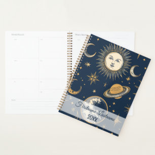Erstellen Sie Ihre eigene Gold Blue White Celestis Planer