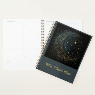 Erstellen Sie Ihre eigene Gold Filigree Moon Celes Planer