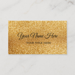 Erstellen Sie Ihre eigene Gold Glitzer Business Ca Visitenkarte